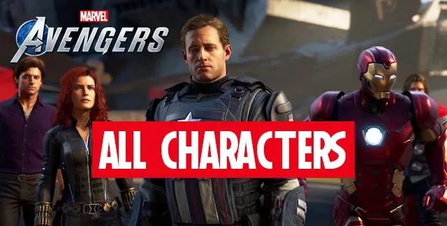 marvels avengers game all characters heroes
