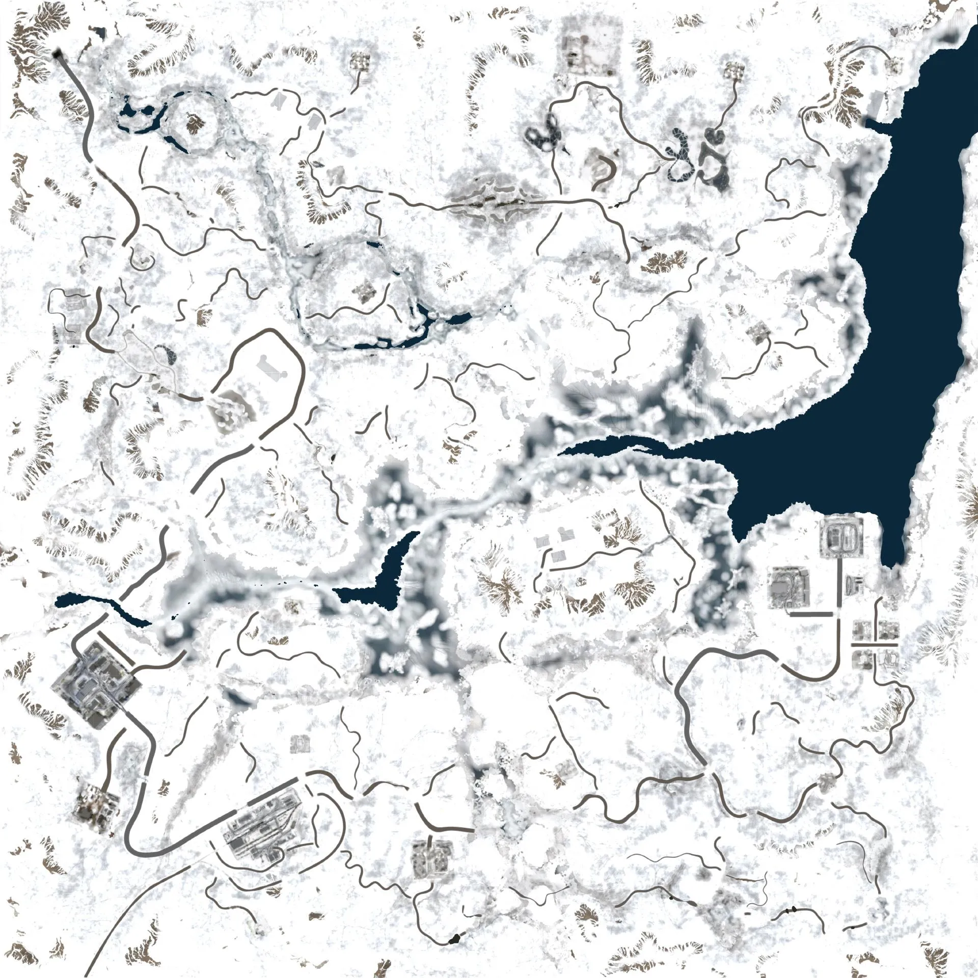 Kola Peninsula Russia Lake Kovd Map