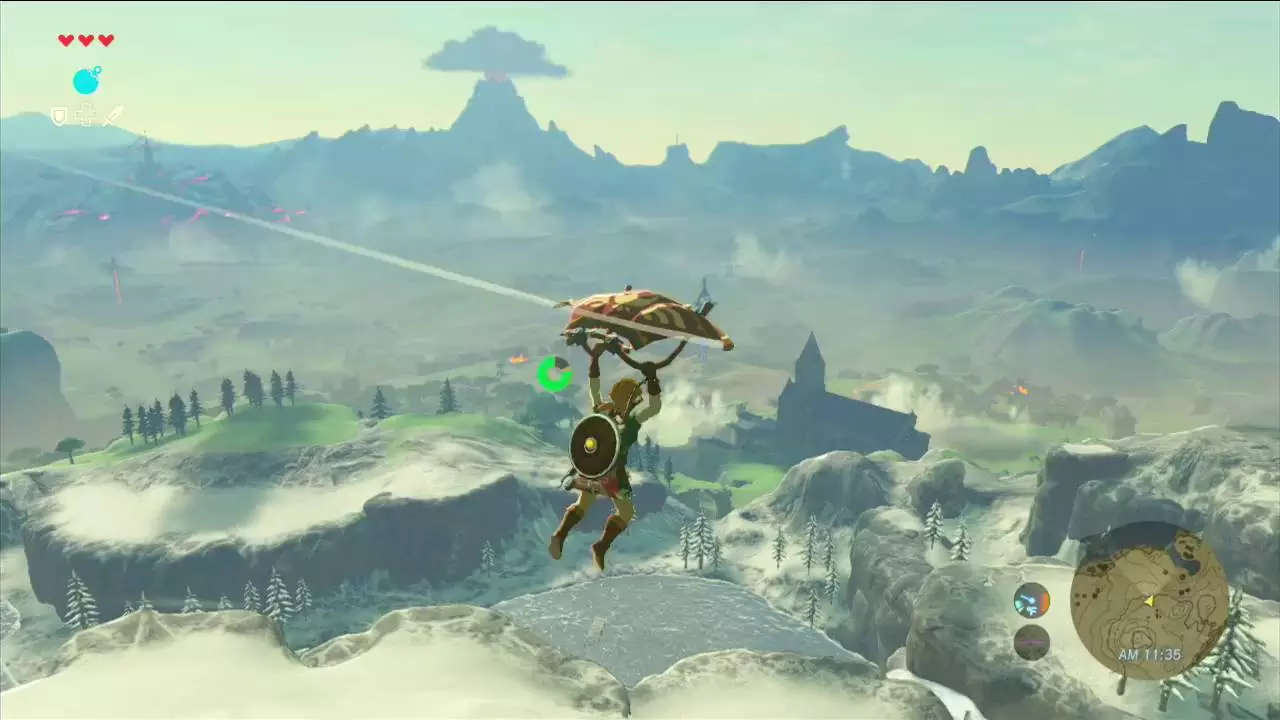 The Legend of Zelda Breath of the Wild: Paraglider Tricks