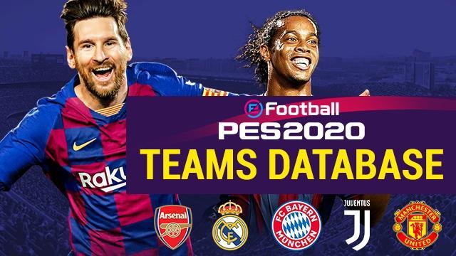 PES 2020 diz adeus a Madrid White, Man Blue, London FC e WM Gold