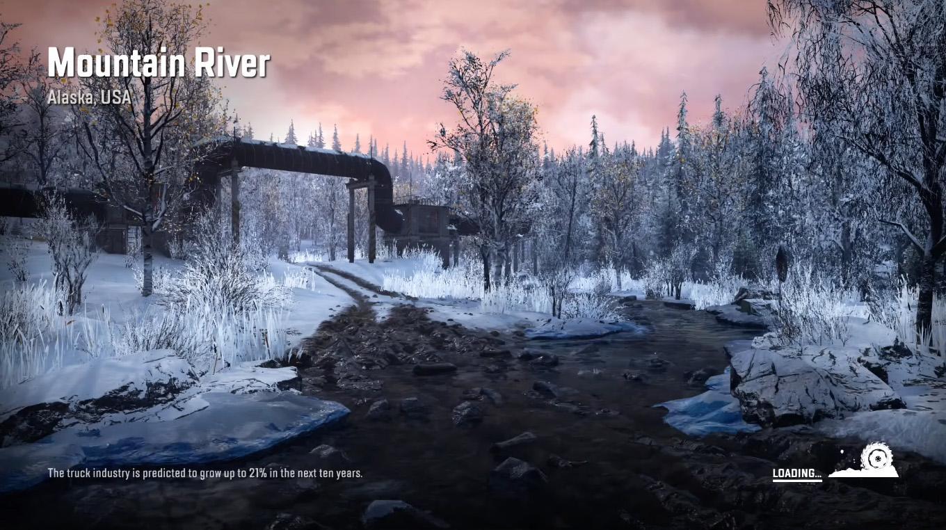 Mountain River - Alaska, USA - SnowRunner Map