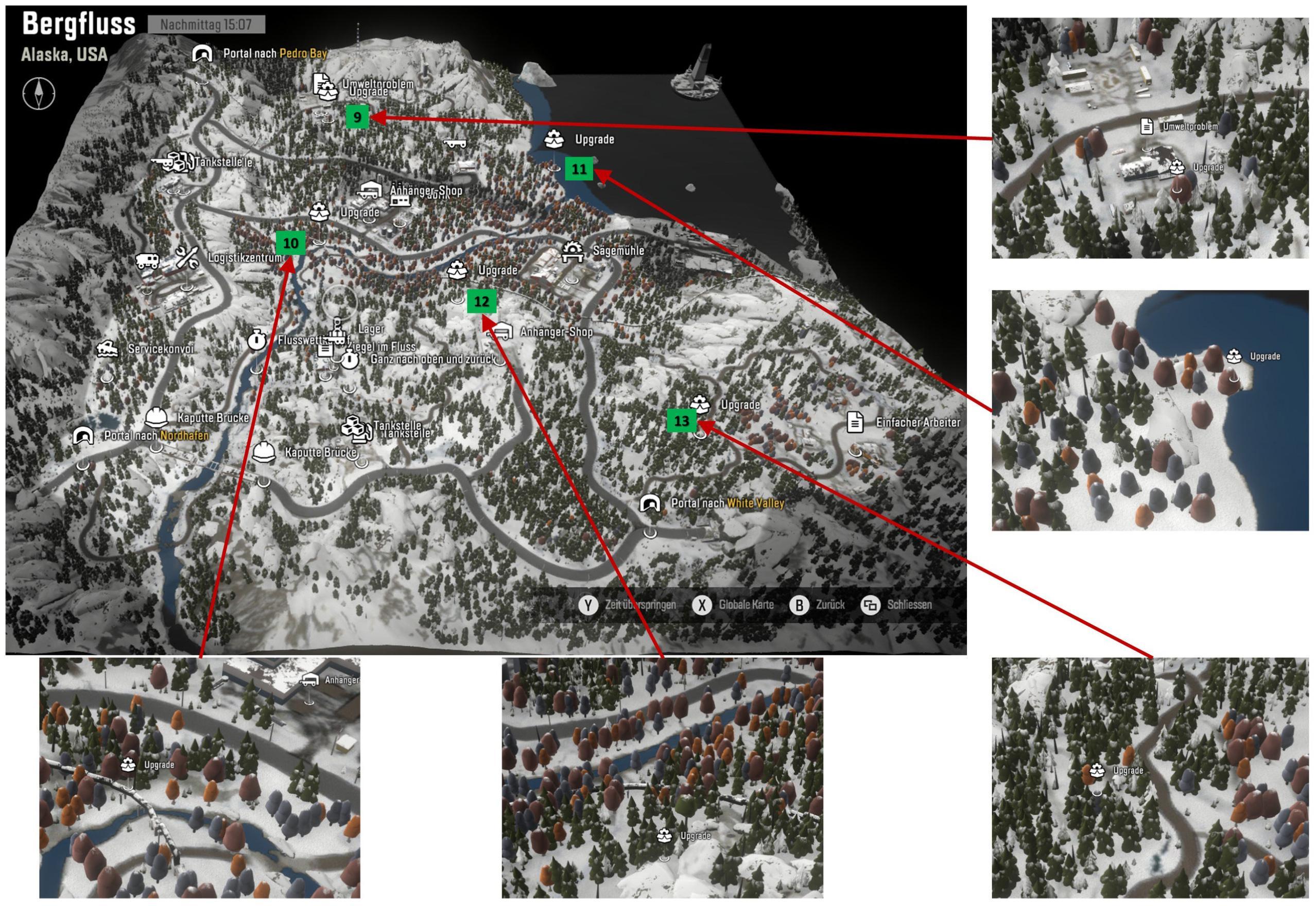 Mountain River - Alaska, USA - SnowRunner Map - SnowRunner