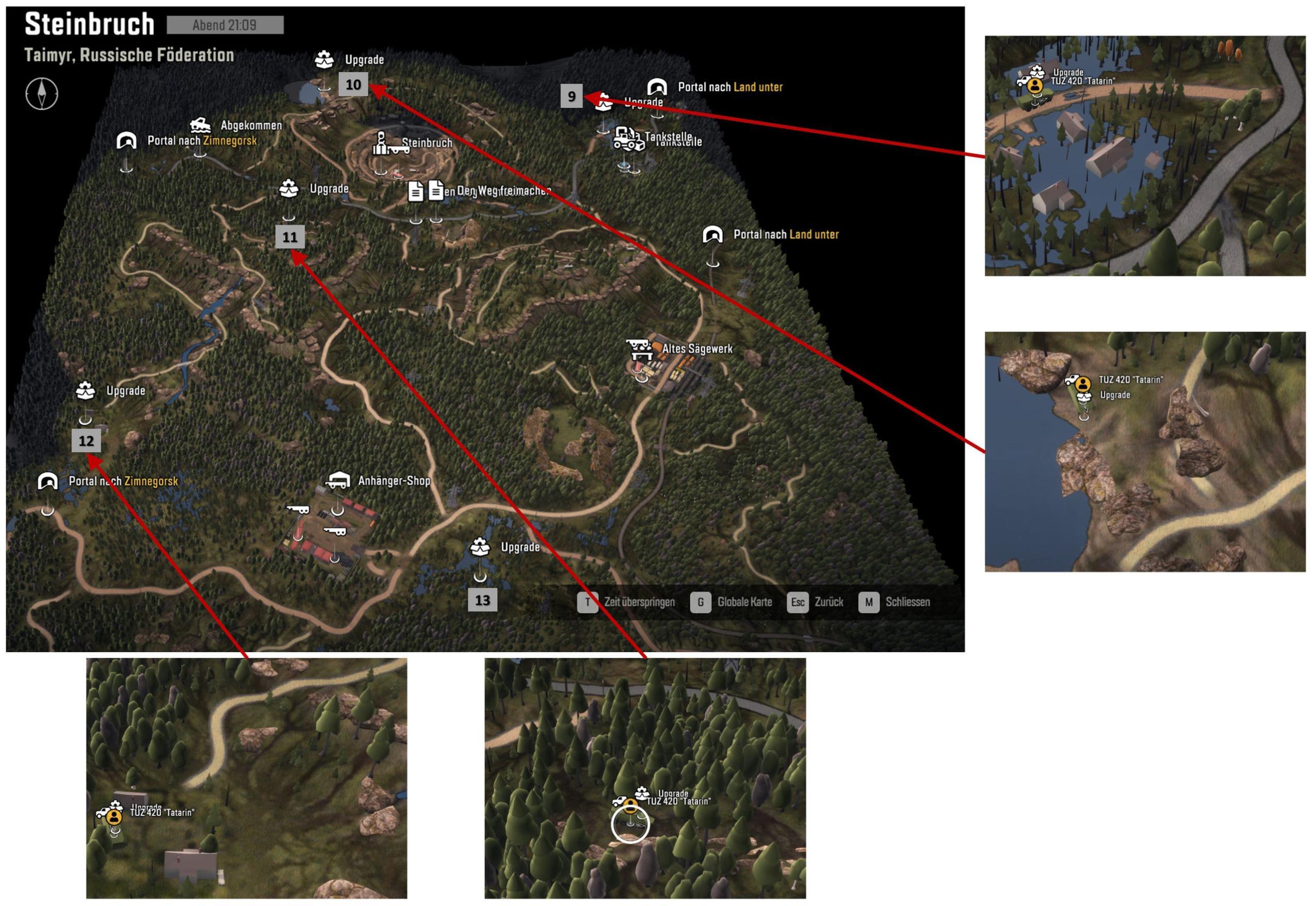 Quarry Upgrades Locations